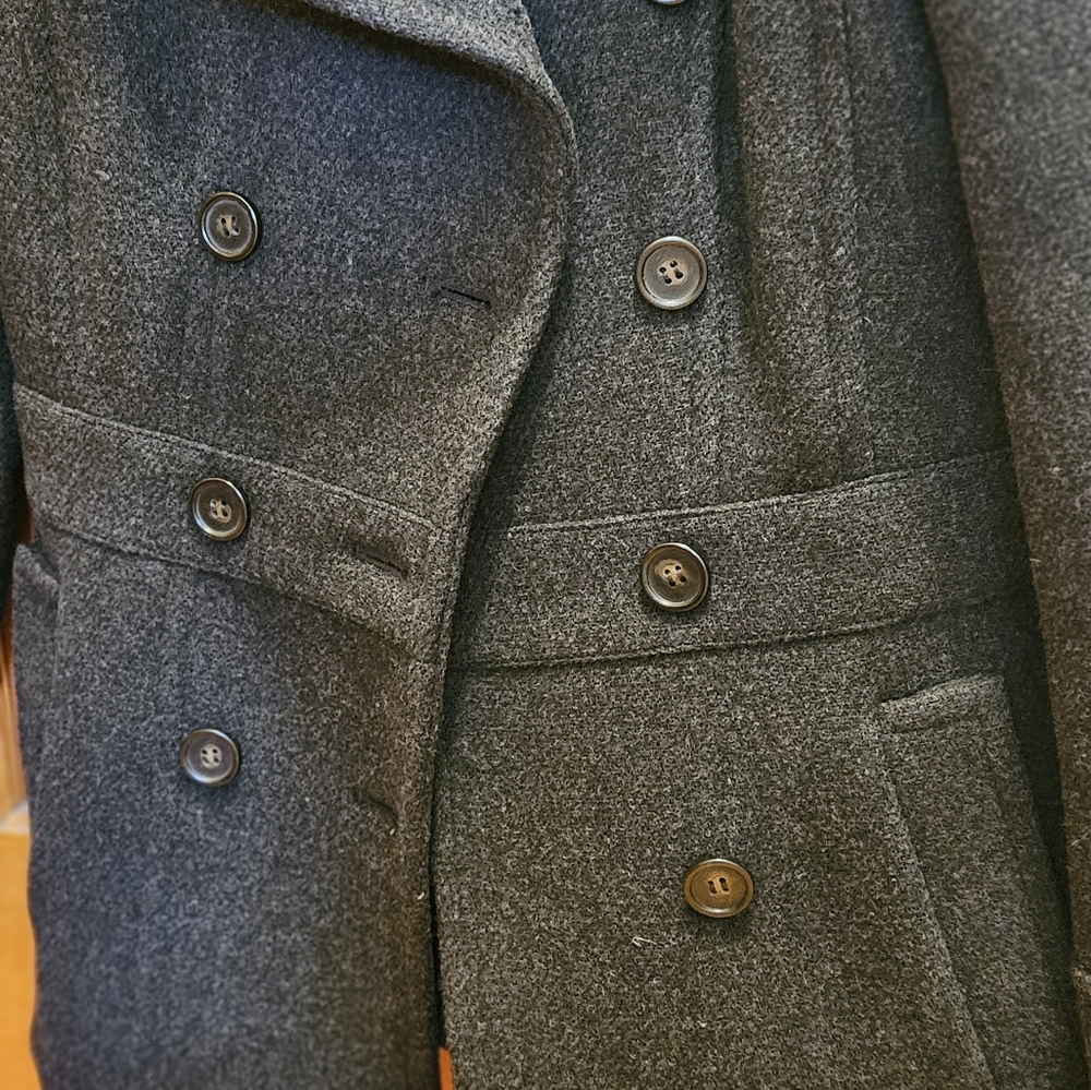 J Crew Wool Peacoat Stadium - Picture 4 of 6